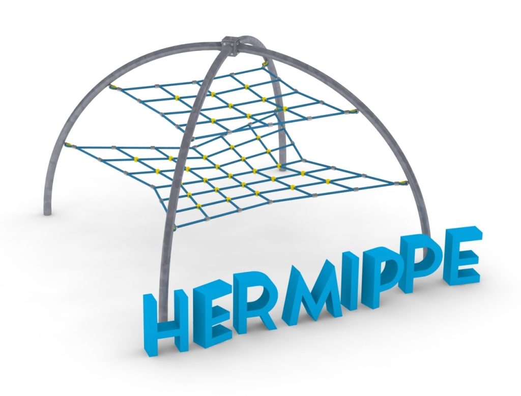 araignée de corde hermippe pour aire de jeux structure d'escalade en corde en 1176