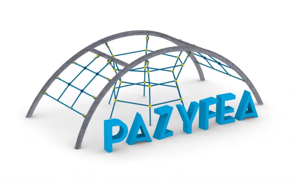 araignée de corde pazyfea pour aire de jeux structure d'escalade en corde en 1176