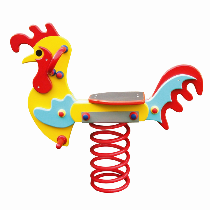 bascule à ressort pour aire de jeux, modèle coq