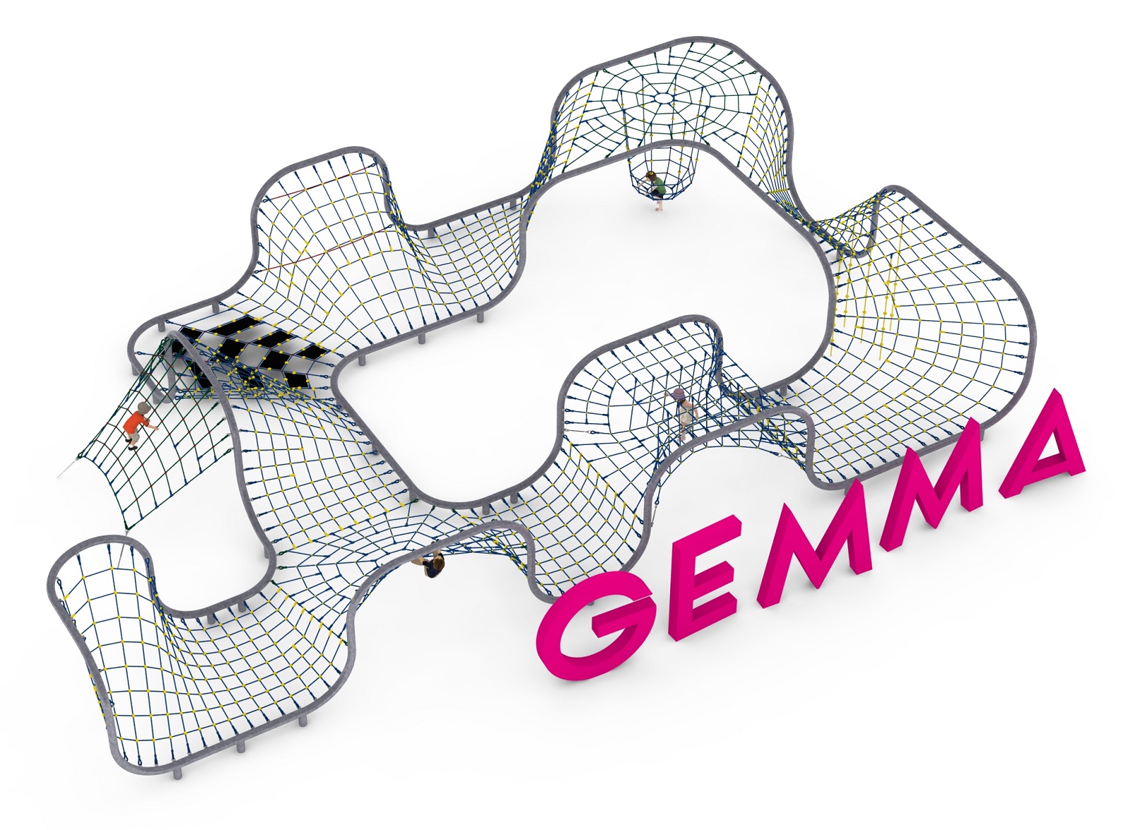 structure tubulaire de jeu gemma pour aire de jeux exterieure