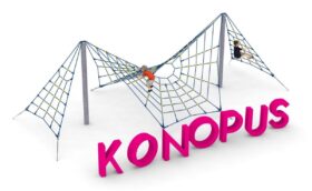 konopus toile d'araignée en corde suspendue