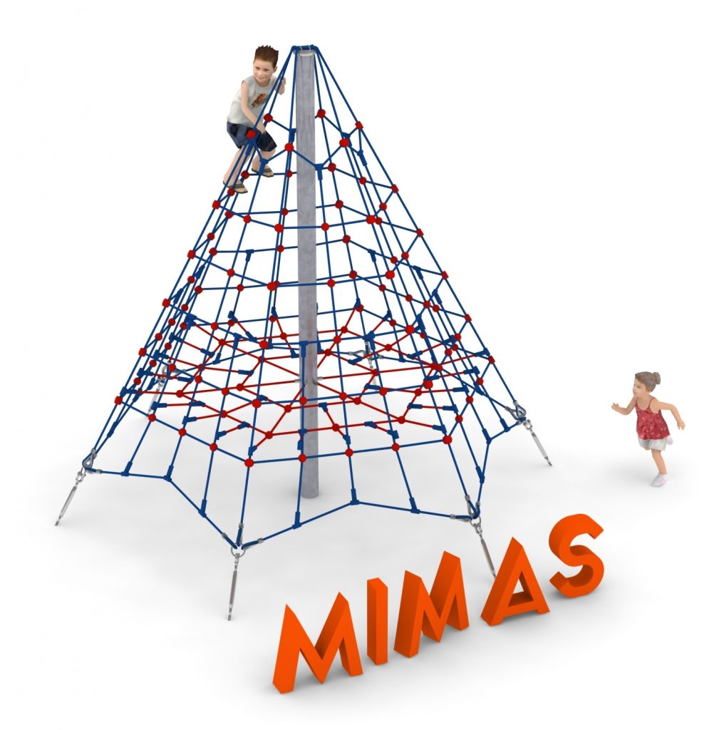 pyramide de jeu en corde 3,6 m pour aire de jeux exterieure