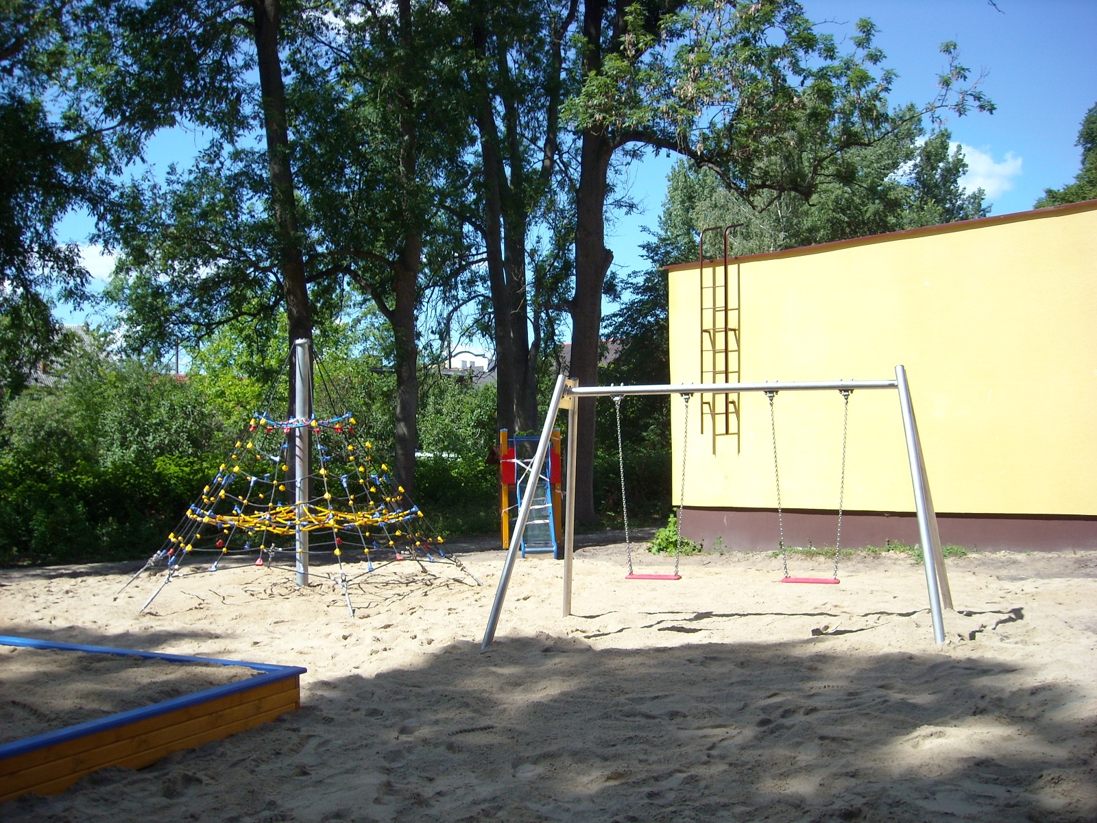 balancoire double pour aire de jeux exterieure