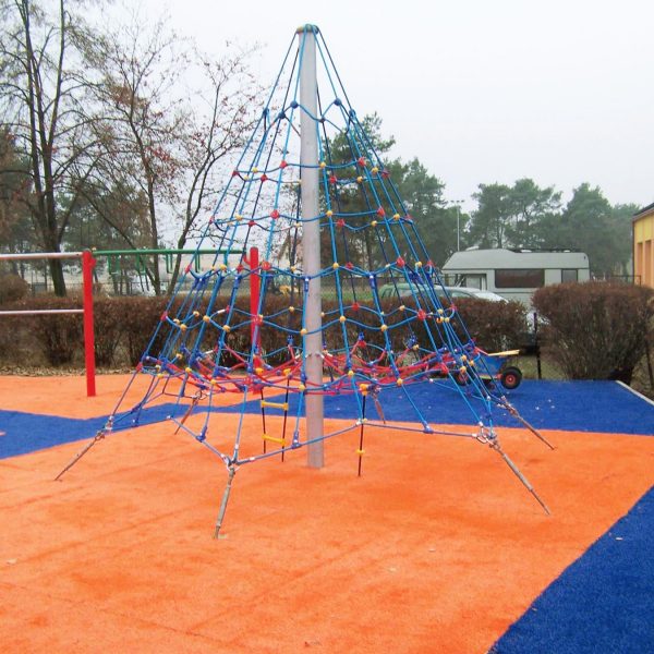 pyramide de jeu en corde 3,6 m vue detaillee