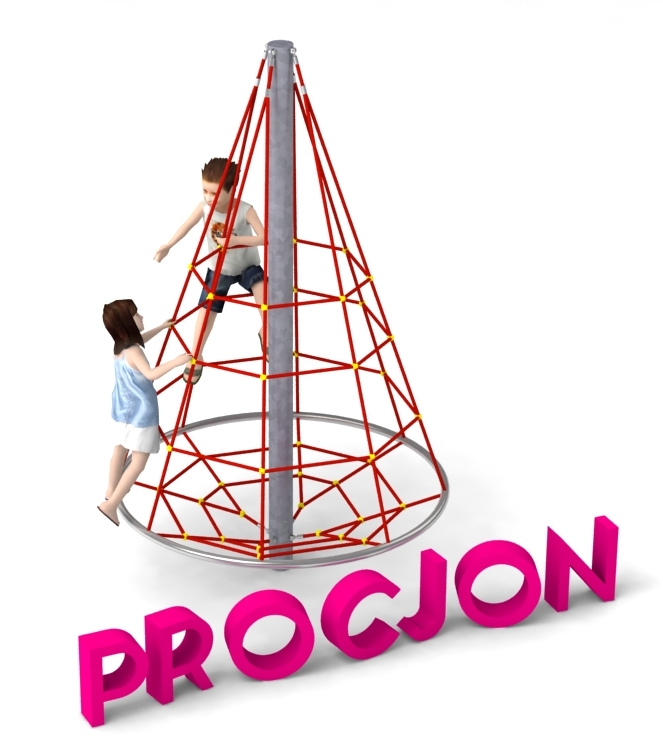 procjon cône de cordes suspendu