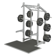 Rack à squat cross competition extérieur inox avec plateforme