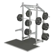 Rack à squat cross compétition extérieur inox avec plateforme