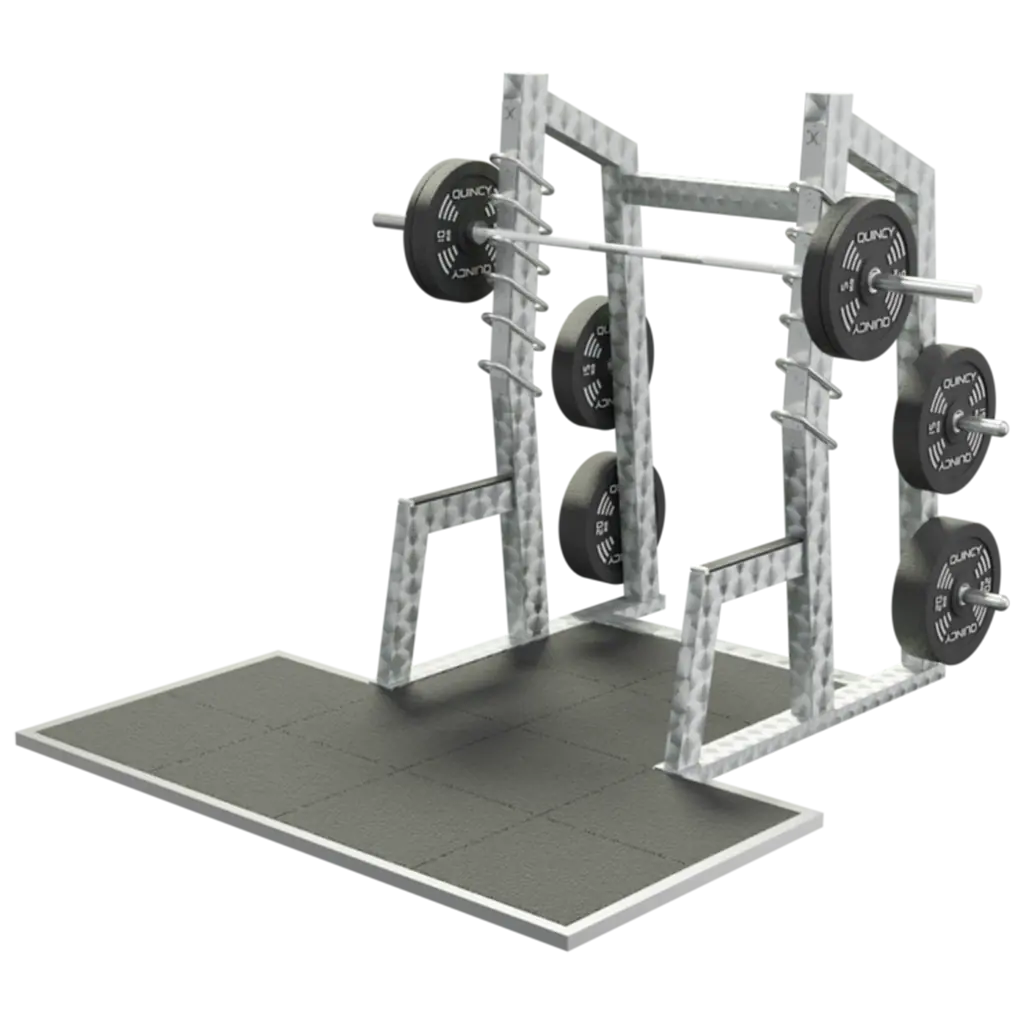 Rack à squat olympique extérieur inox