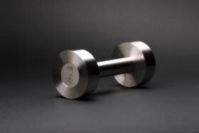Râtelier horizontal haltères outdoor inox 5 paires