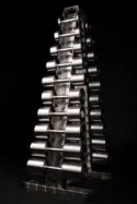 Râtelier vertical haltères outdoor inox 5 paires