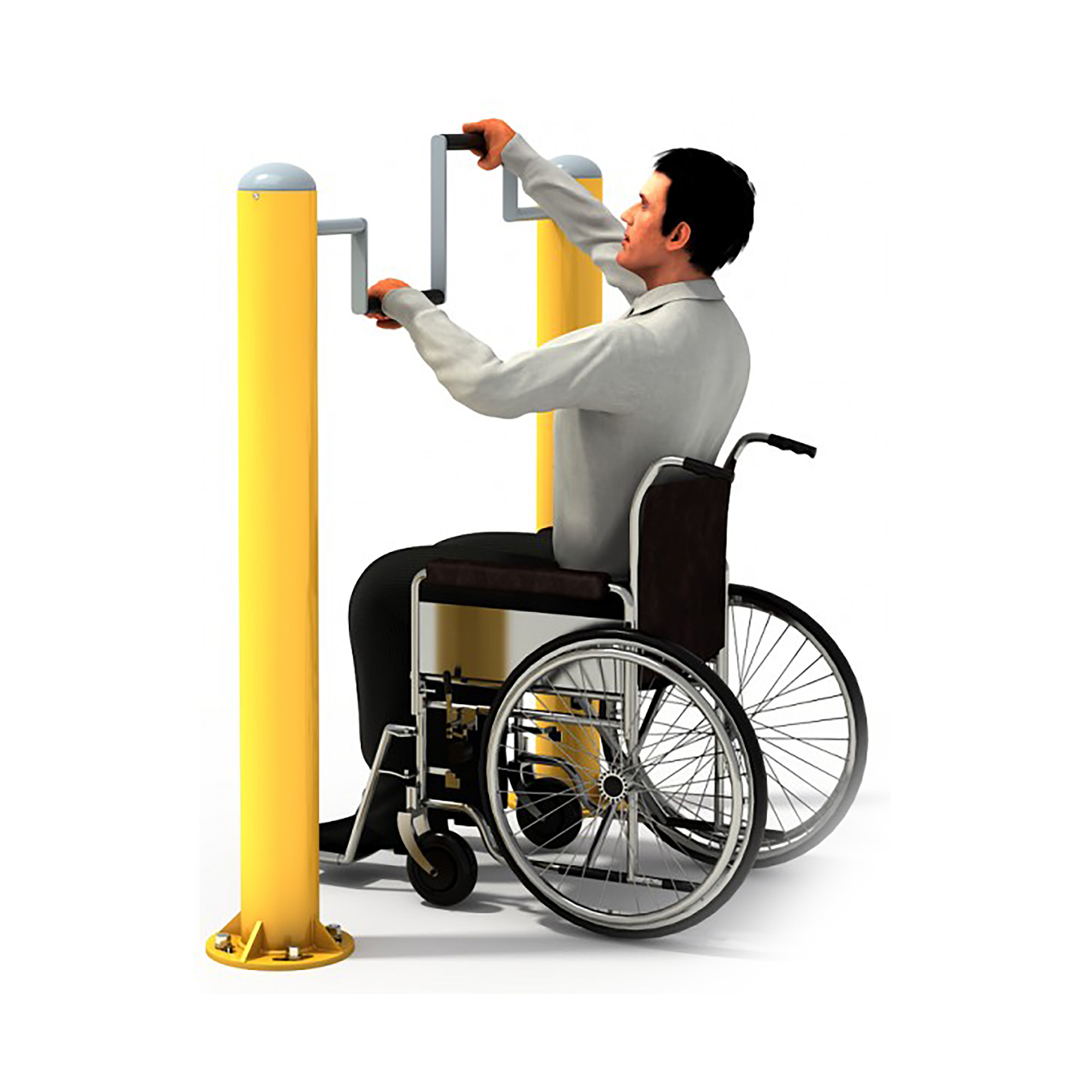 TRAINER Moulinet pour PMR - appareil de fitness exterieur PMR