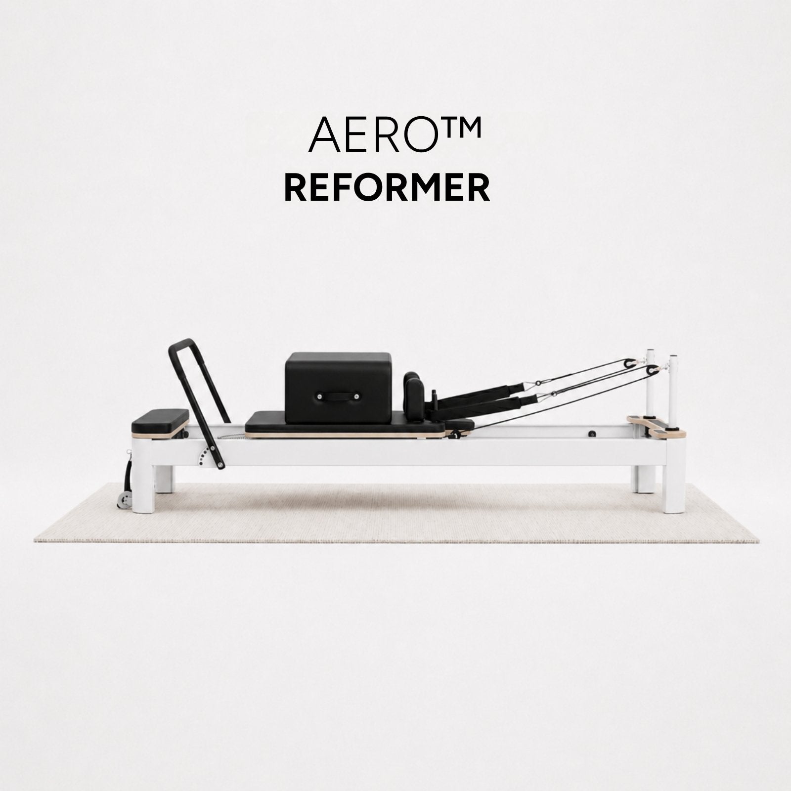 Reformer Pilates Aero à cadre aluminium anodisé, vue 2
