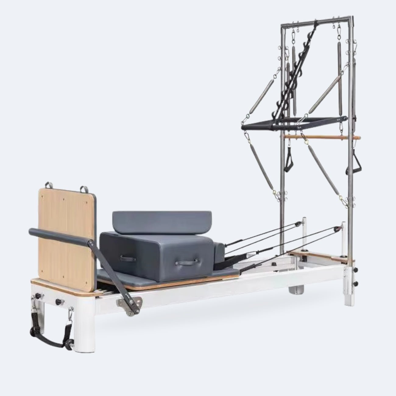 Reformer Pilates Aero avec tour, cadre aluminium anodisé, vue 2