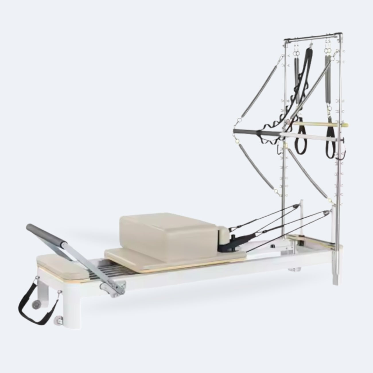 Reformer Pilates Aero avec tour, cadre aluminium anodisé, vue 6