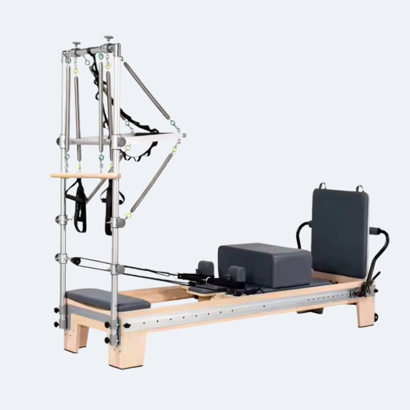 Reformer Pilates Track avec tour demi-trapèze rabattable, vue 2