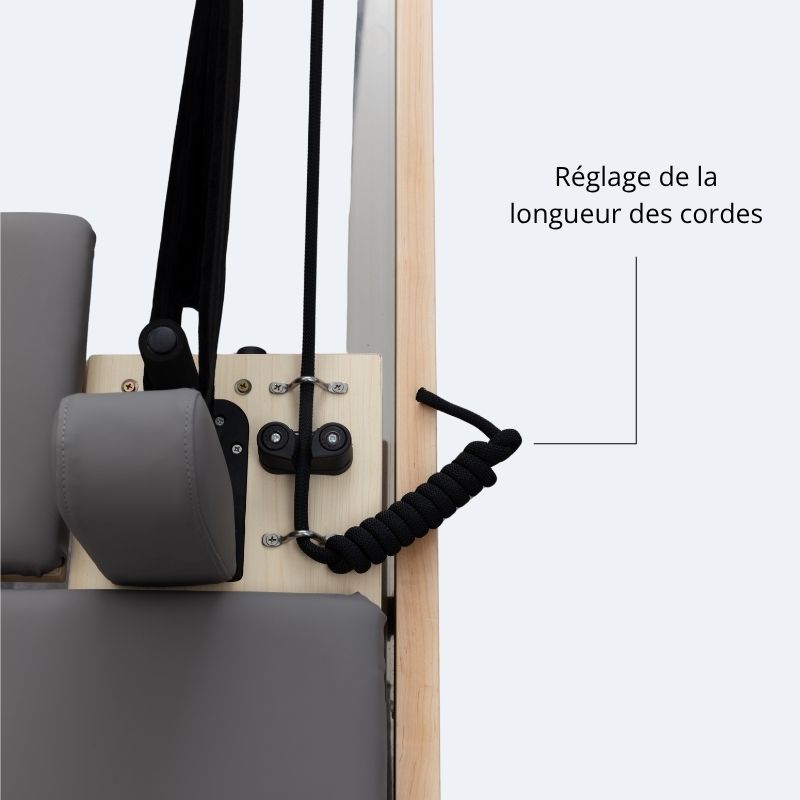 Reformer Pilates Track avec rail de glissière gradué, vue 6