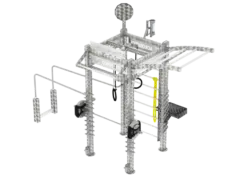 Rig fonctionnel extérieur inox luxe 4 postes Plus