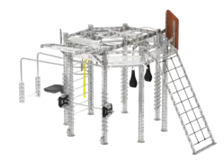 Rig fonctionnel extérieur inox luxe octogonal 8 postes