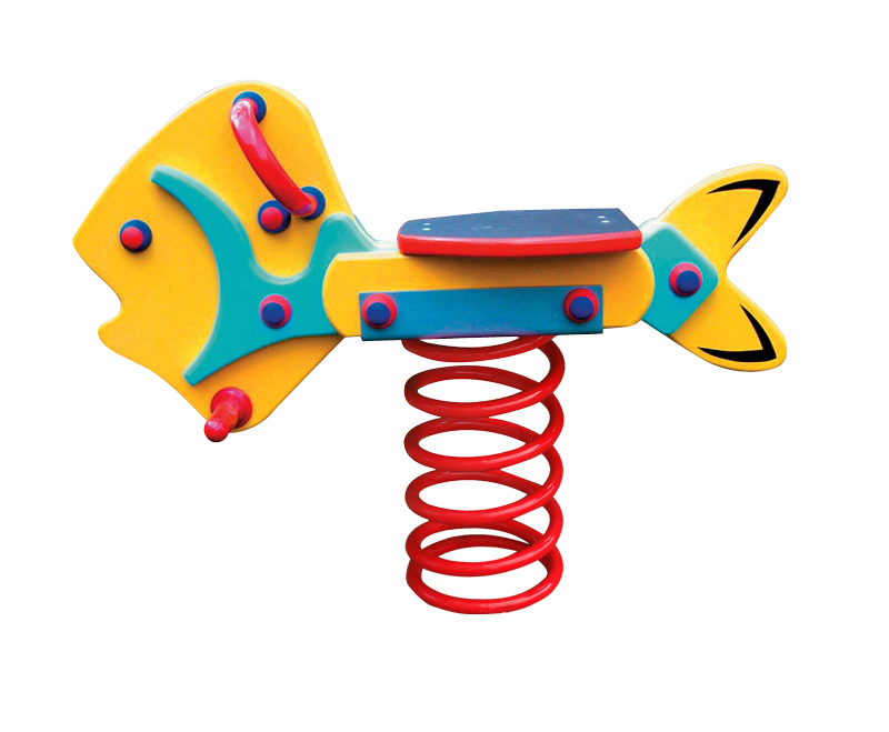 bascule à ressort pour aire de jeux, modèle poisson