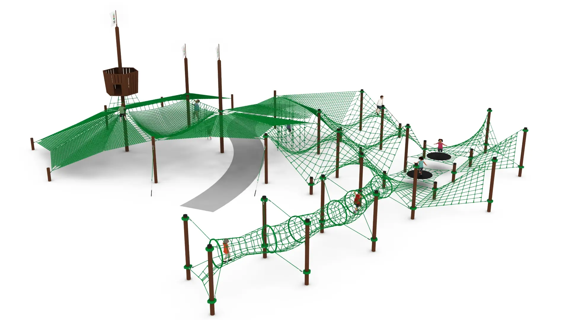 Nordic Fishermen's Nets - Giant Rope Play Structure