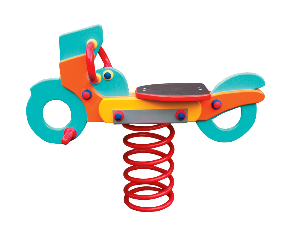bascule à ressort pour aire de jeux, modèle scooter