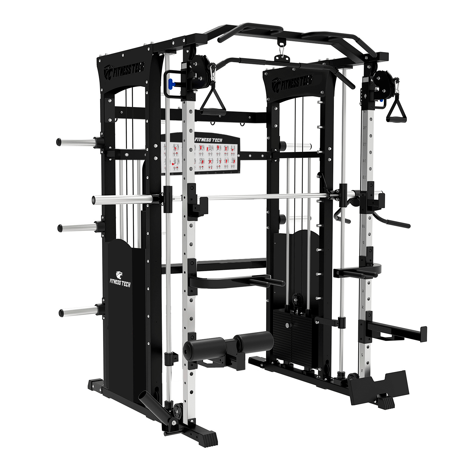 Smith machine multipower F12 compacte – 2×60 kg