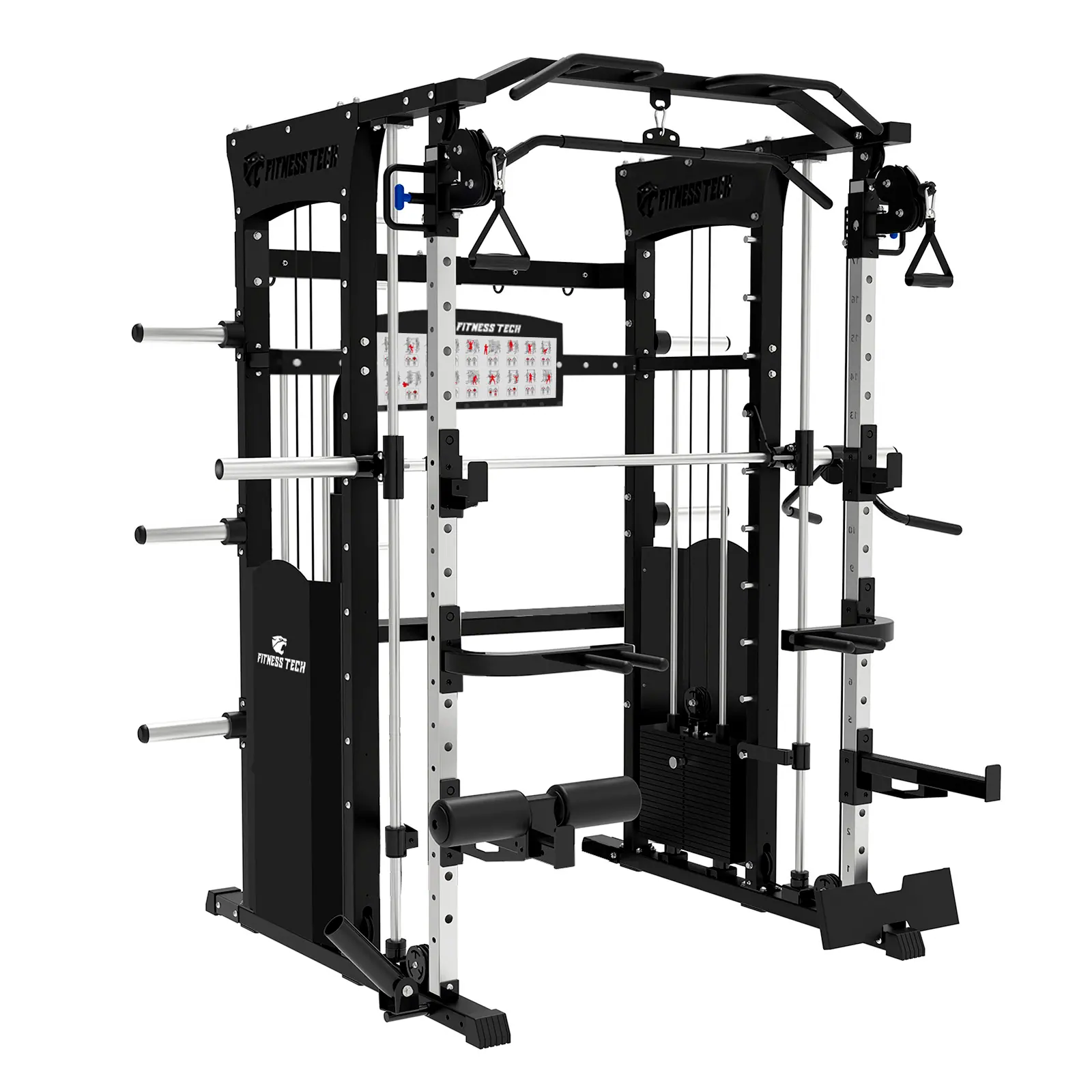 Smith machine multipower F12 compacte – 2×60 kg