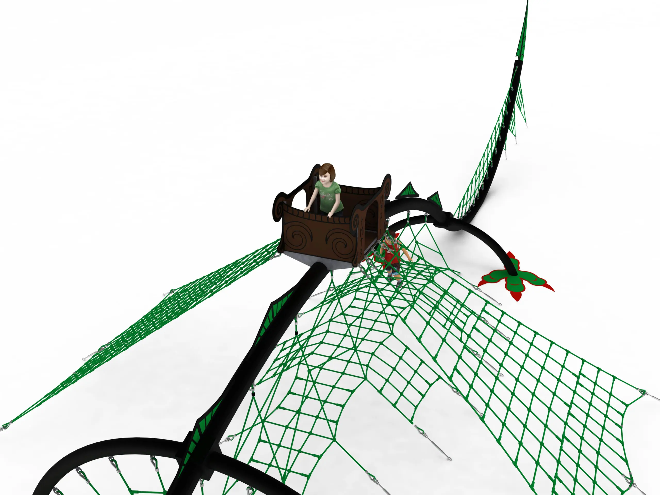 Pterodactyl Dinosaur Rope Play Structure
