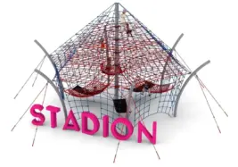 stadion structure de cordes à mât central