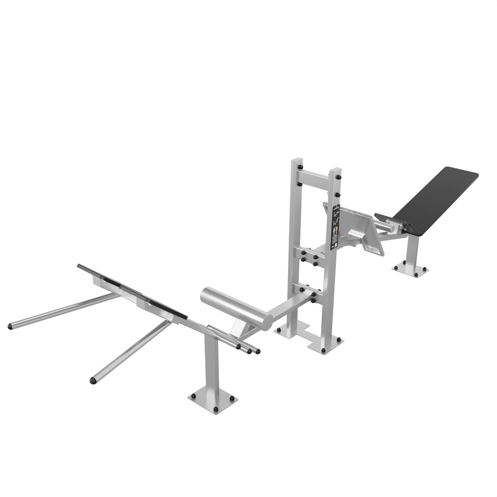 Station abdominaux et gainage extérieure inox