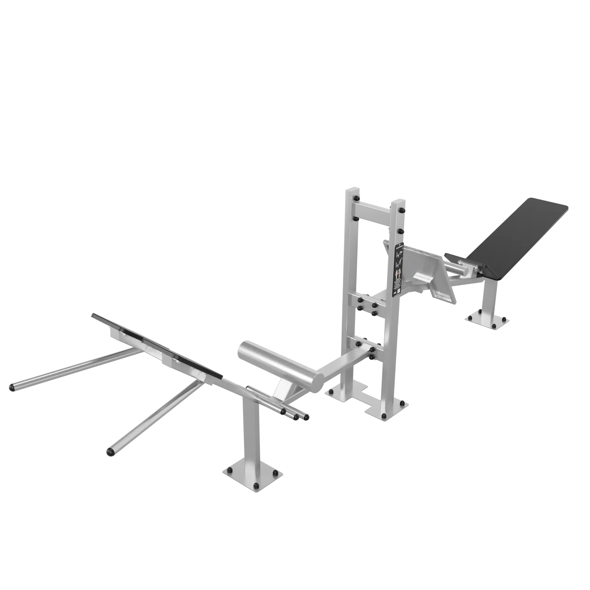 Station abdominaux et gainage extérieure inox – vue 2