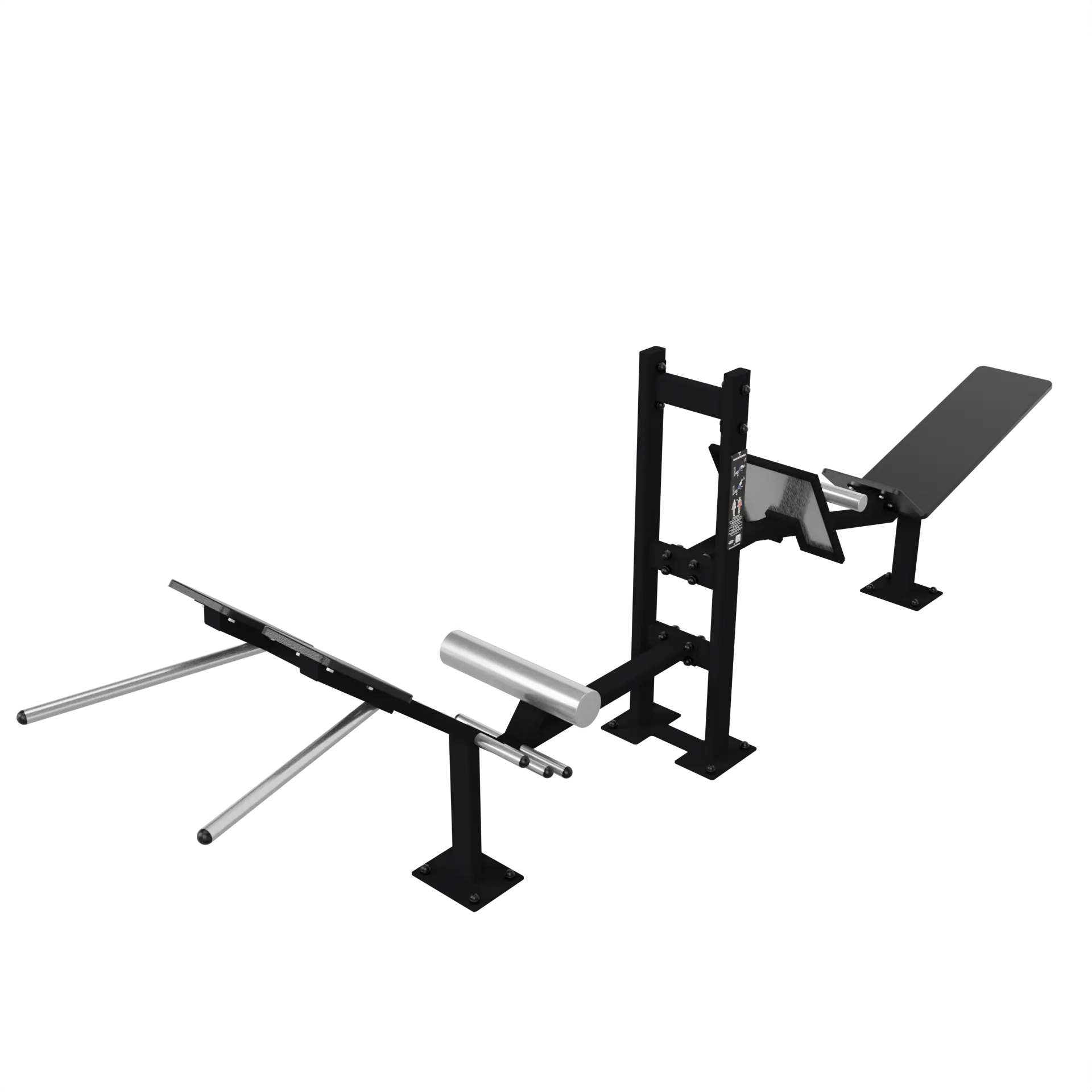 AB Core Outdoor-Station für Bauch und Rumpf aus Edelstahl 316L