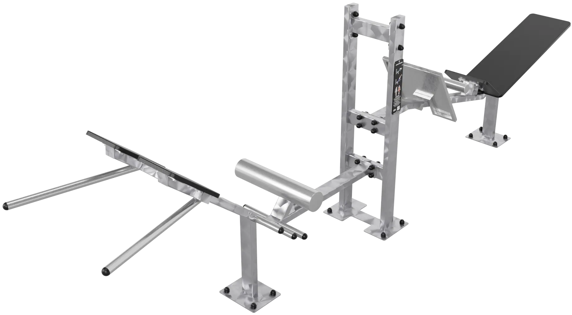 Station abdominaux et gainage extérieure inox