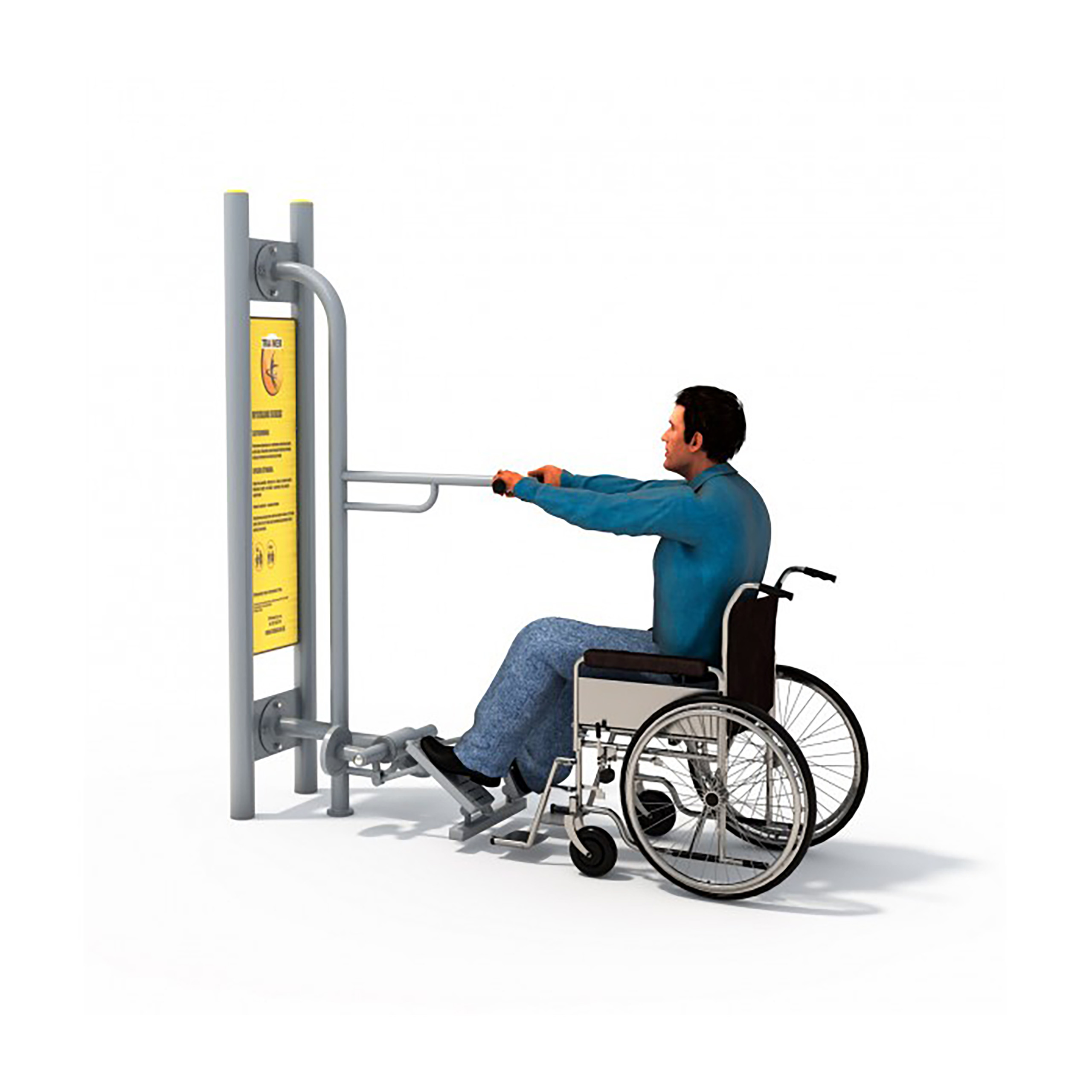TRAINER Stepper pour PMR - appareil de fitness exterieur PMR