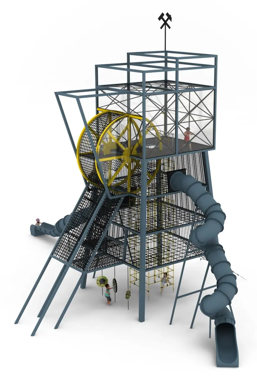Mine Shaft - Themed Rope Play Tower
