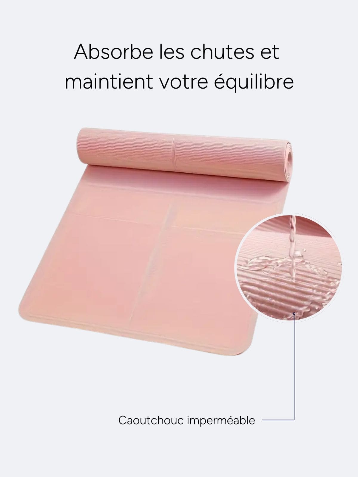 Tapis de Pilates 183 x 61 cm en TPE antidérapant, vue 5