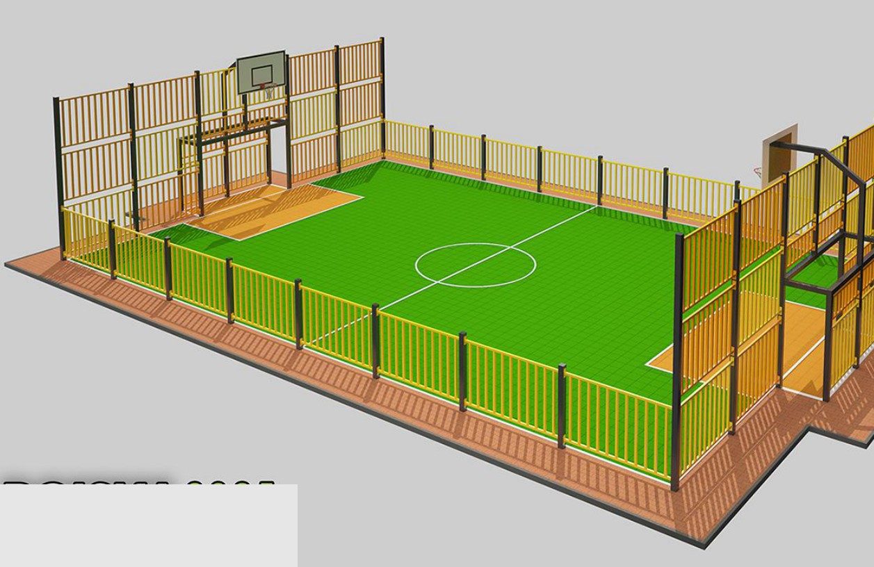 Terrain multisport modulaire Mini 18,5 × 11,5 m