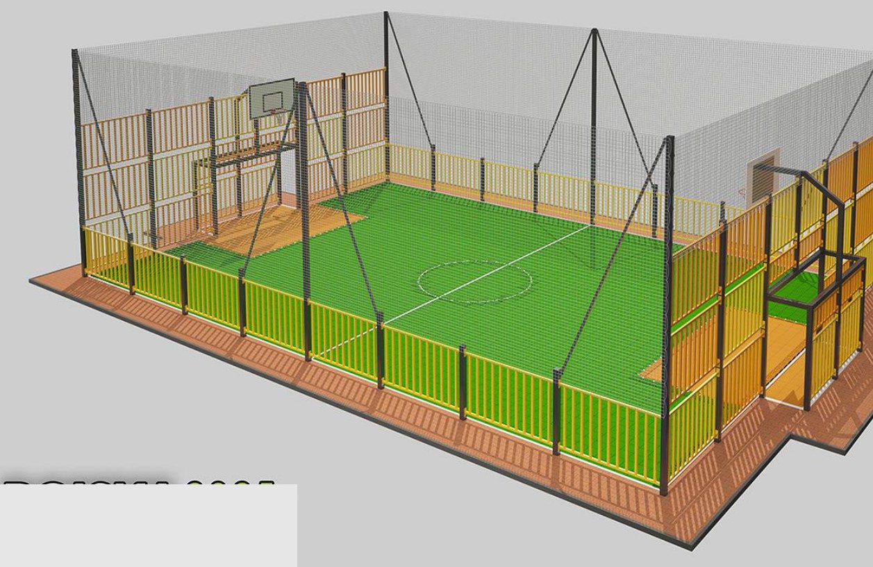Terrain multisport modulaire Mini 18,5 × 11,5 m - vue 2
