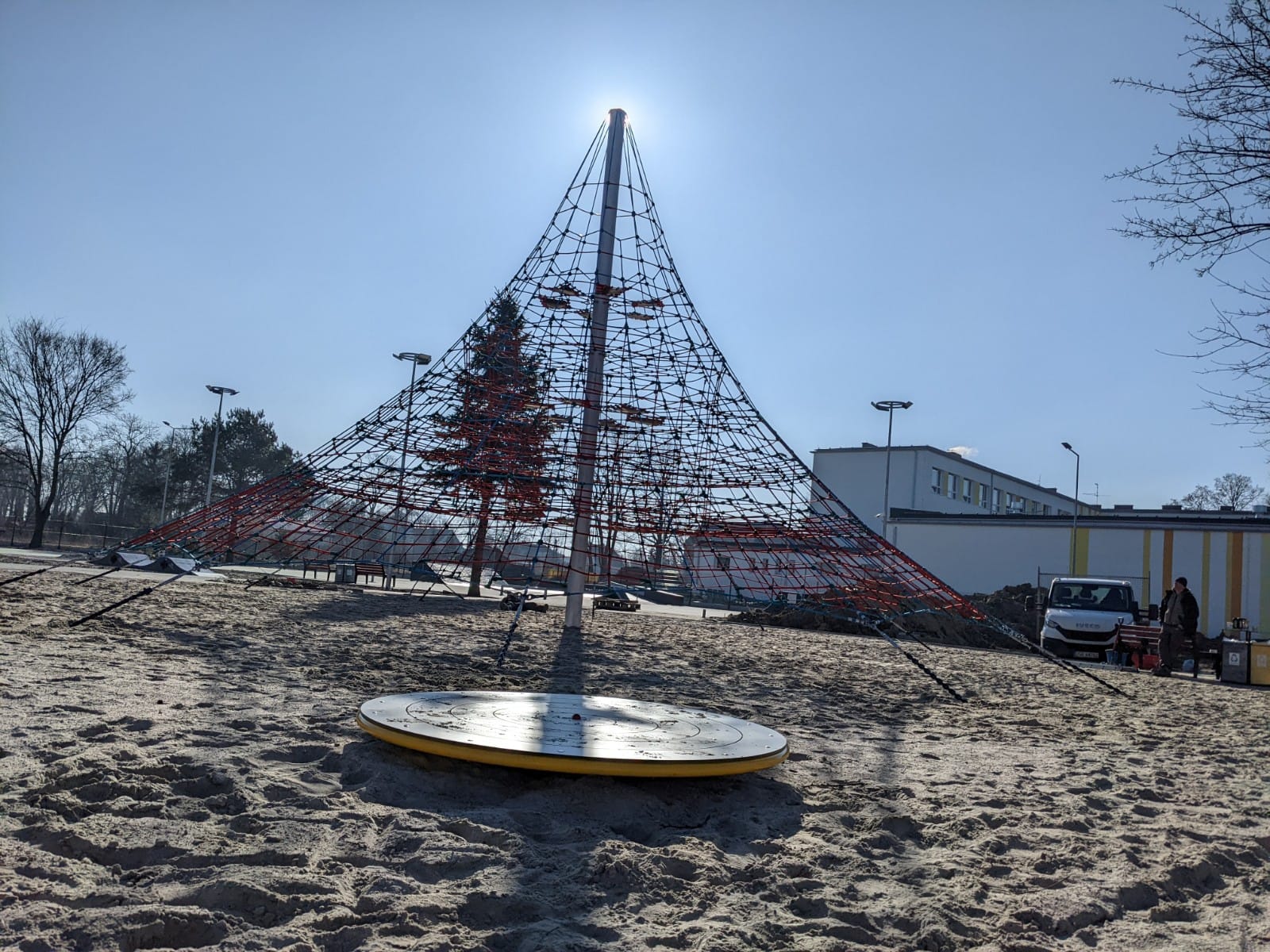 pyramide de jeu en corde 9 m vue d ensemble