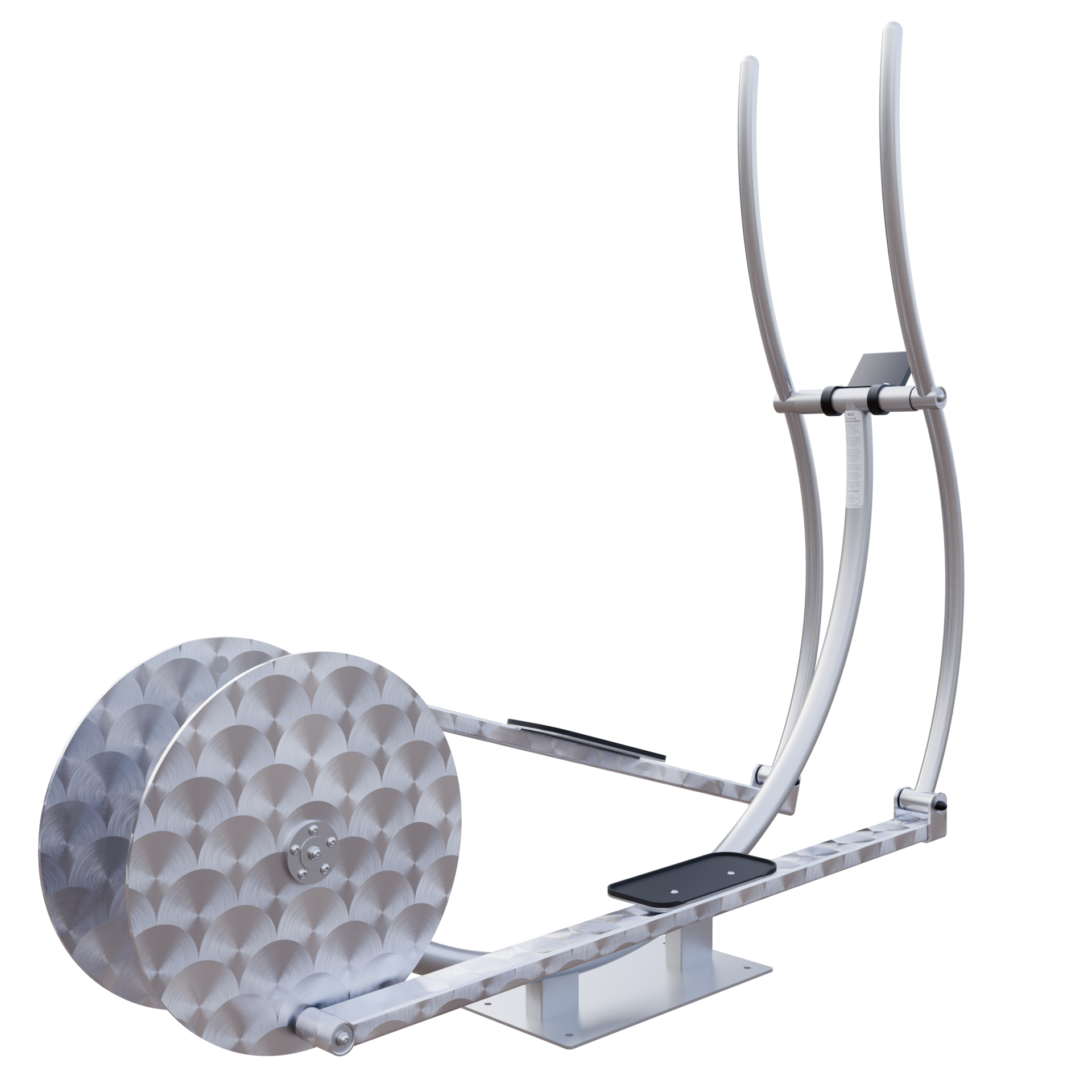 Vélo elliptique extérieur autoalimenté version collectivités