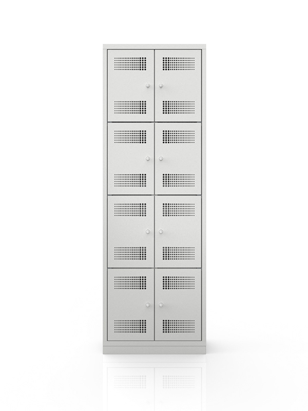 Vestiaire monobloc 8 cases – 600 x 490 x 1800 mm (VMC8)