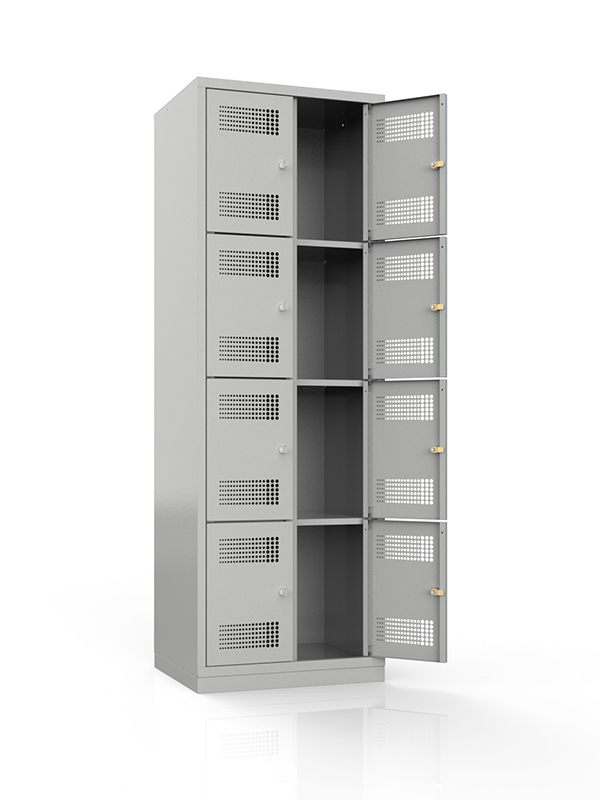 Vestiaire monobloc 8 cases – 600 x 490 x 1800 mm (VMC8)