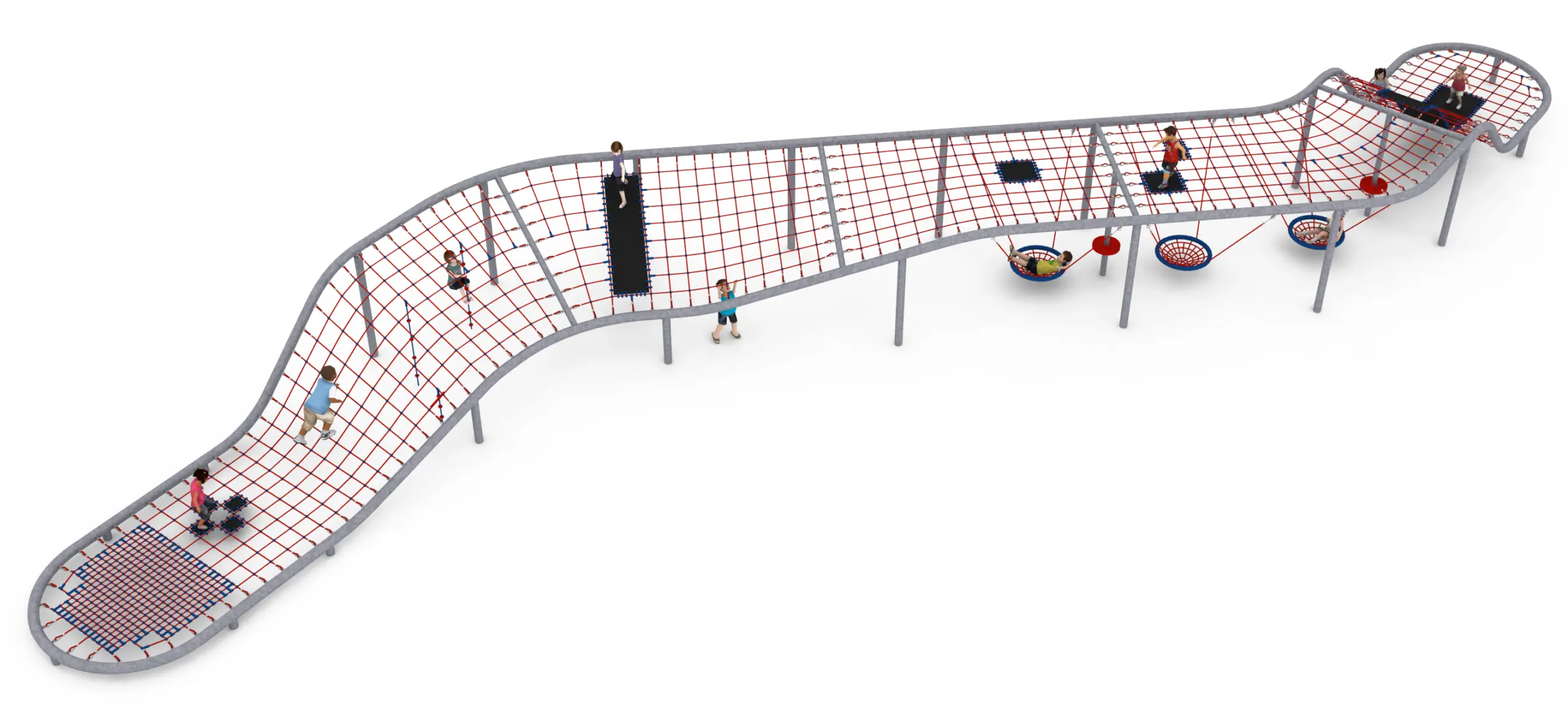 Double Eight - Twin-Loop Structure with Rope Tunnels