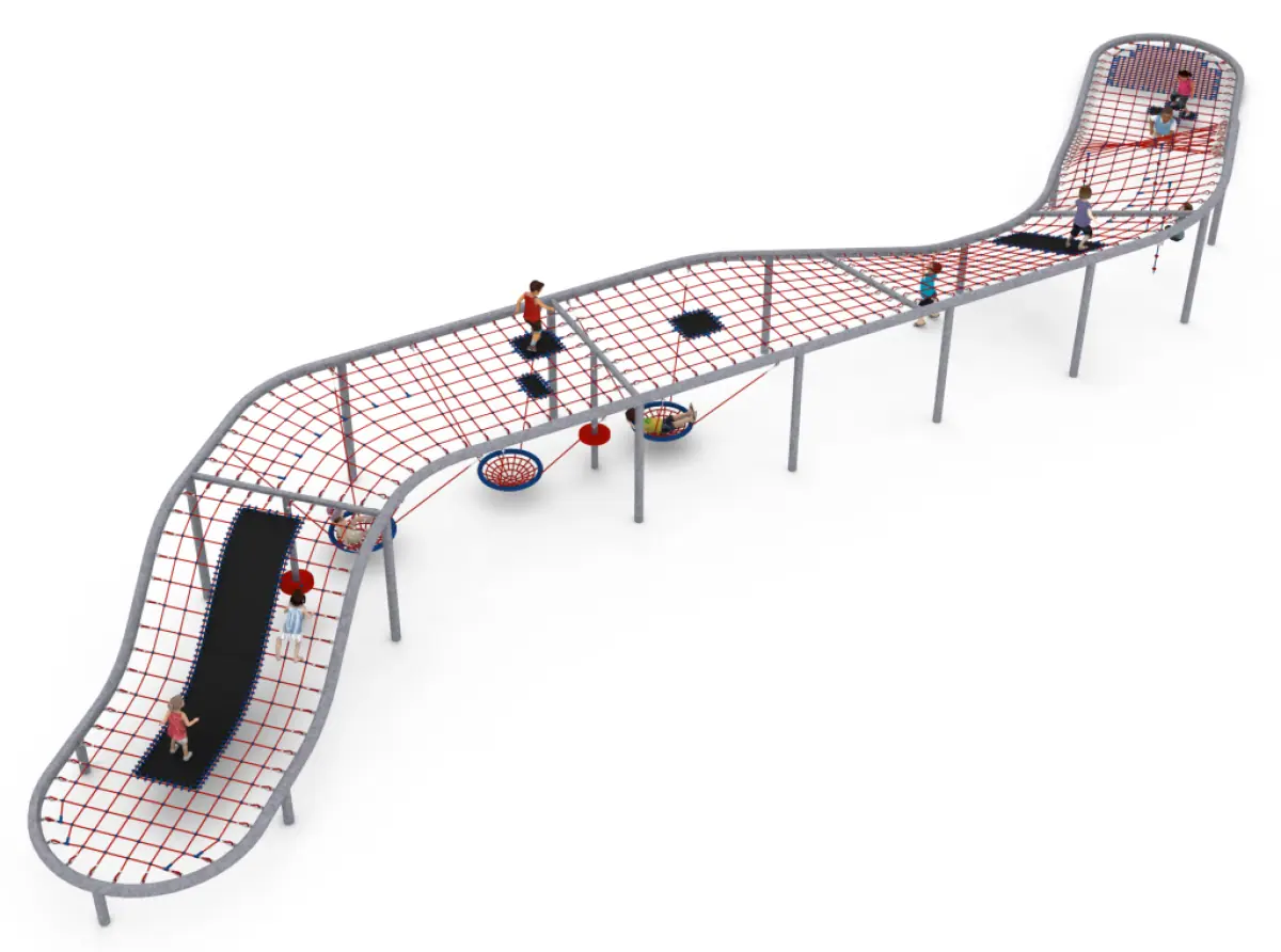 Double Eight - Twin-Loop Structure with Rope Tunnels