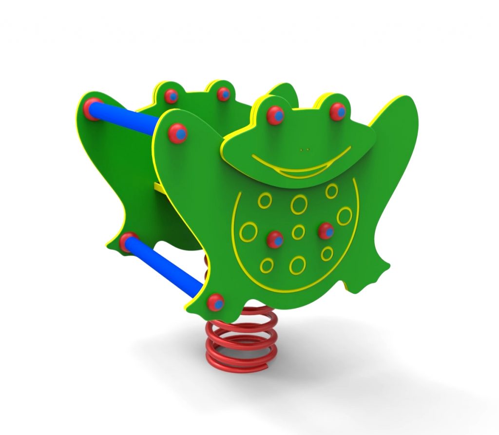 bascule à ressort pour aire de jeux, modèle grenouille