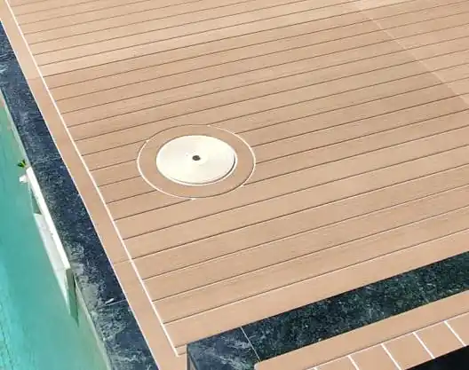 6 mm Two-Tone Milled Pool Tile - Logo and Zone Delimitation