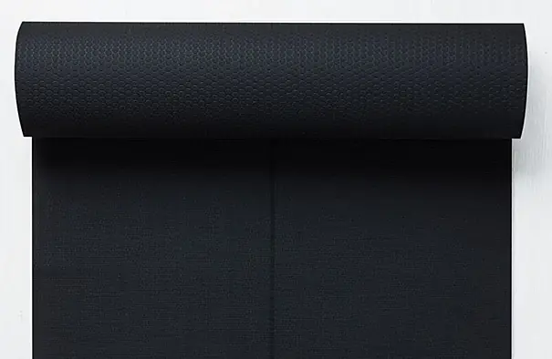 Rouleau de tapis caoutchouc lisse 10 mm noir