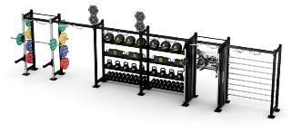 Structure INOX Wall — configuration 6A — ZIVA